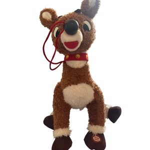 Hallmark Talking Rudolph The Red-Nosed Reindeer Plush Musical Light Up Nose